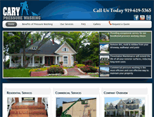 Tablet Screenshot of carypressurewash.com